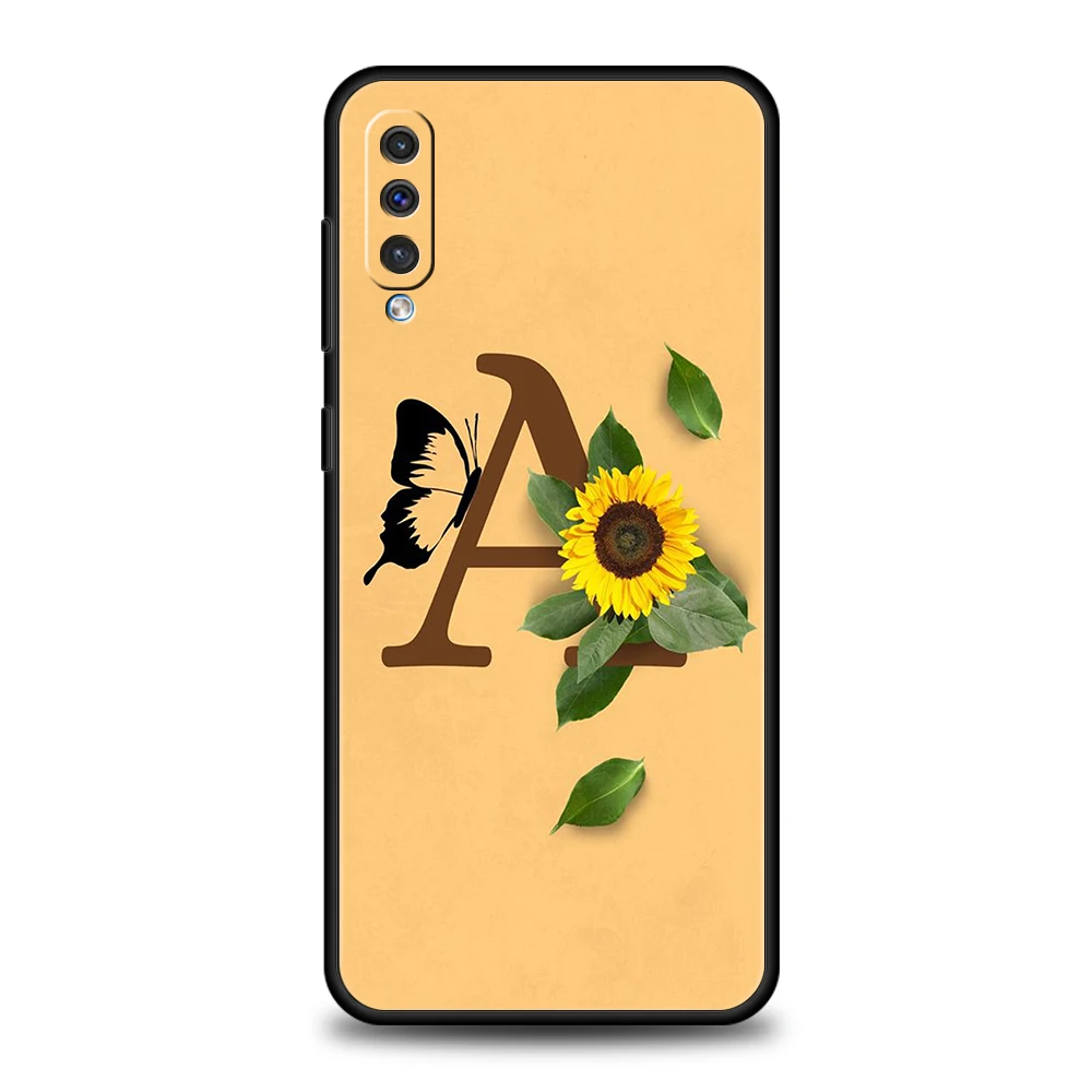 Sunflower Phone Case for Samsung Galaxy A24 A13 A53 A73 A33 A22 A12 A02 A03 A05 A70 A50 A10 A20 5G Silicone Cover Shell Capa Bag