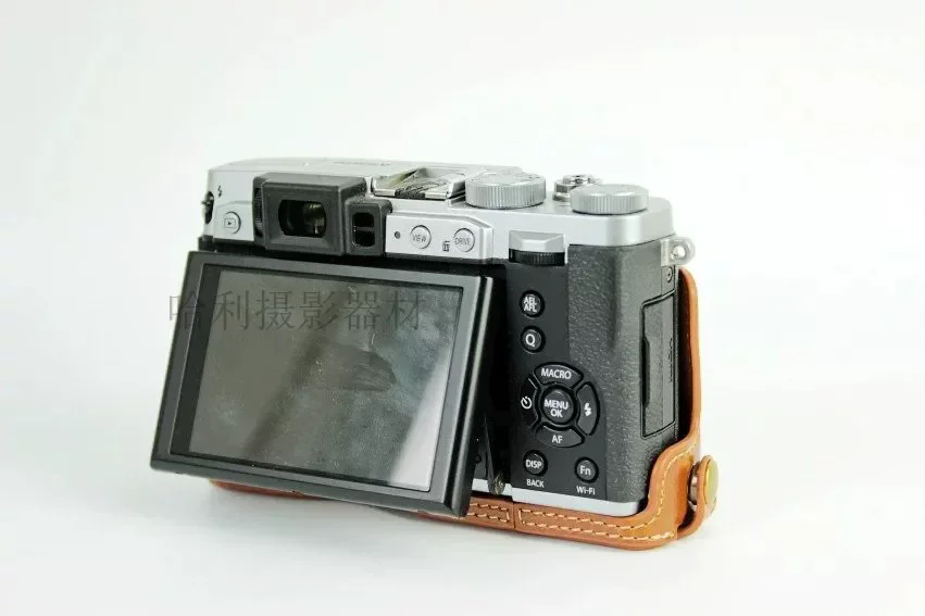 handwork Photo Camera anti-slip leather Bag Body BOX Case For Fuji Fujifilm X10 X20 X30 X70 Protective sleeve base Open batter