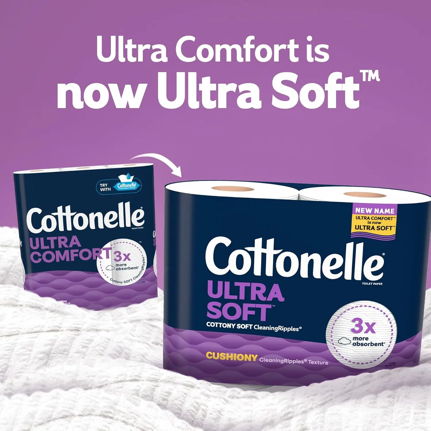 Cottonelle Ultra Soft Toilet Paper, 12 Family Mega Rolls = 54 Regular Rolls