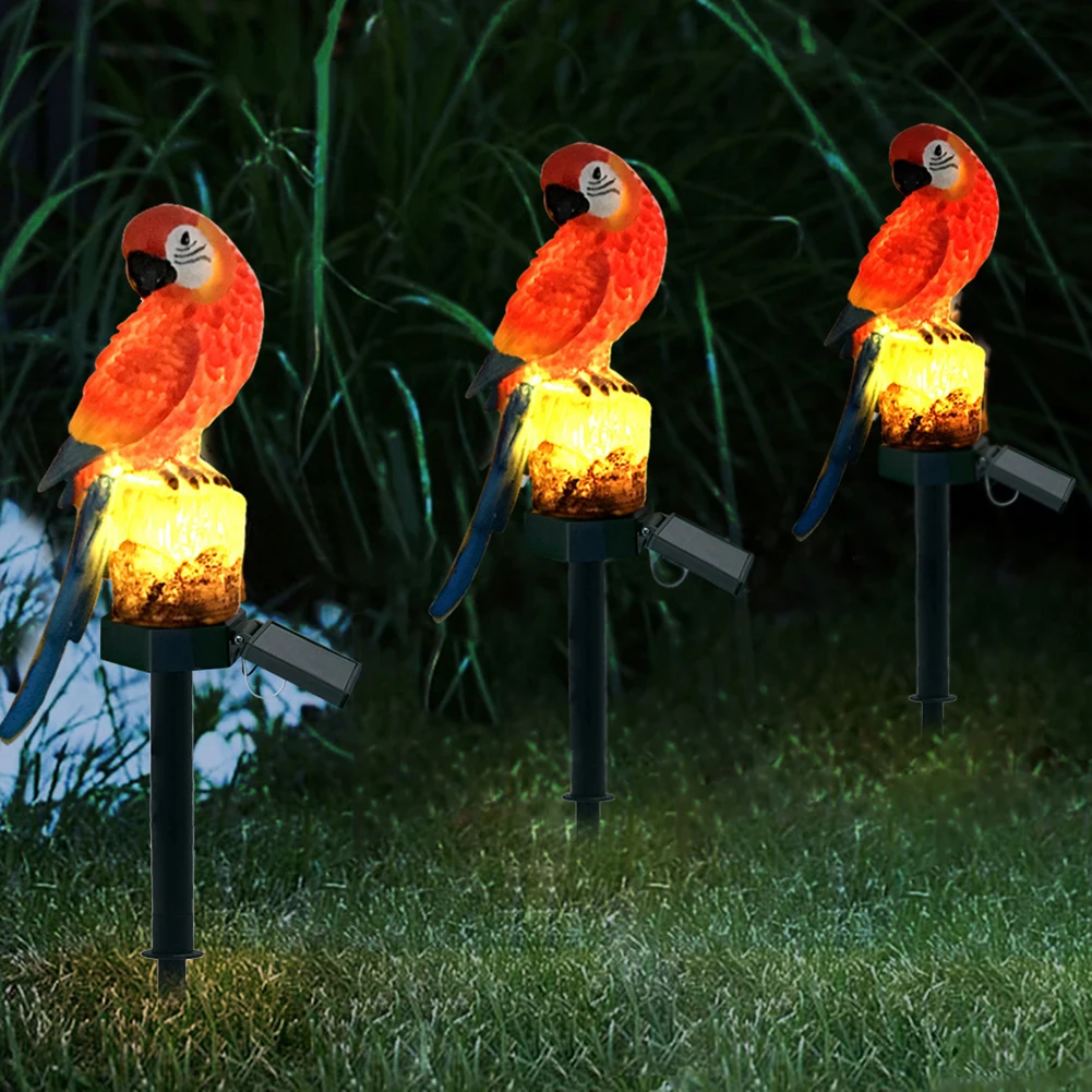 1pc Owl Statue Lawn Light Parrot Floor Light Outdoor Solar Light Landscape Lights Lighting Accessories Home Decor Garden Decor