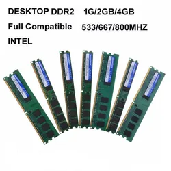 KEMBONA Original Chips Brand PC Desktop DDR2 1GB / 2GB / 4GB 800MHz / 667MHz / 533MHz DDR 2 DIMM-240-Pins Desktop Memory Ram