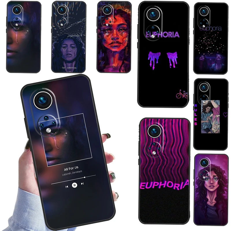 American TV Series Euphoria Luxury For Honor 50 Case Cover For Huawei P30 P20 P40 Lite Pro Nova 9 5T P Smart Z 2021 Fundas