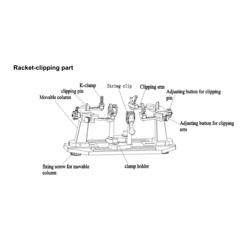 GLS-300 Computerized Automatic Tennis Badminton Racquet Stringing Machine for Sale