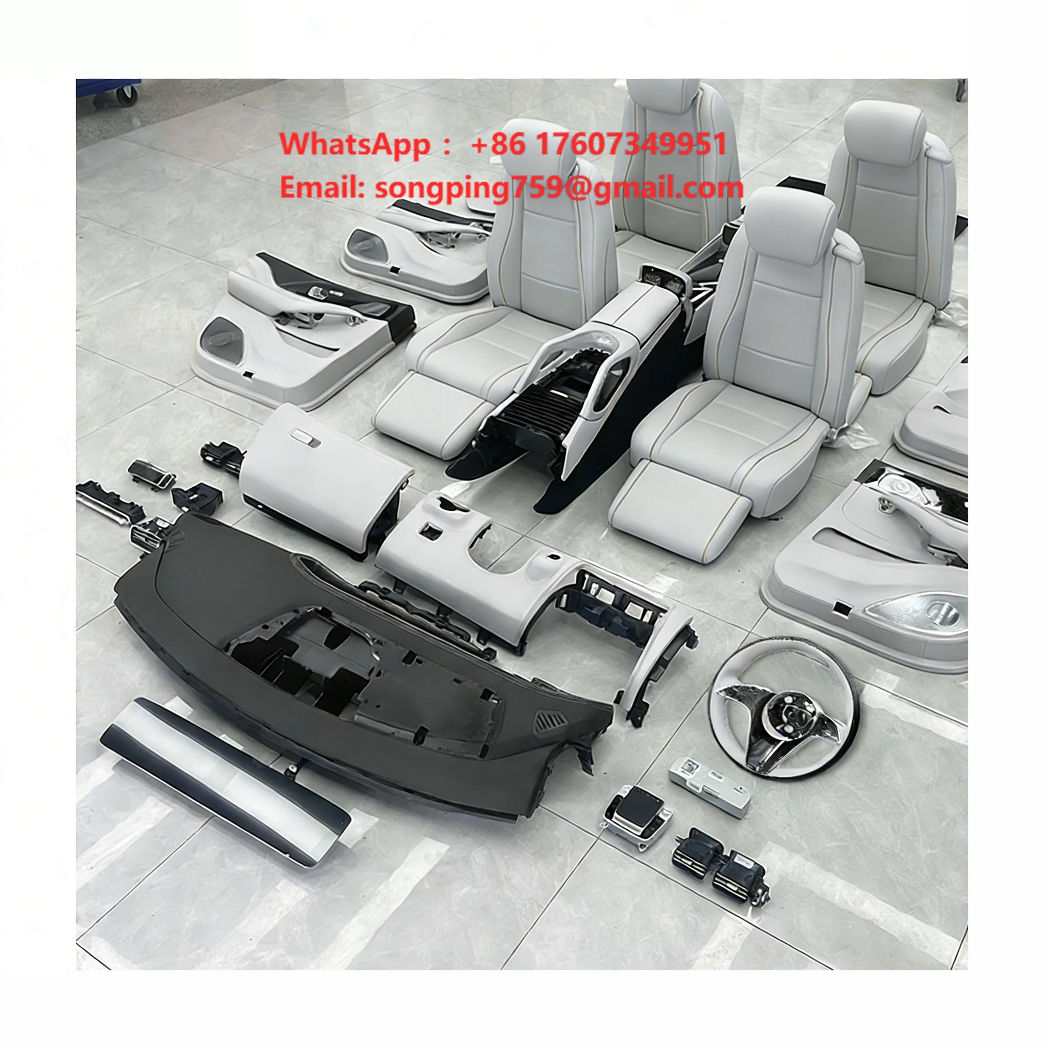 Complete Style Luxury Interior Kits for Mercedes Benz GLS450 2024-2026 Premium Leather Customizable Interior Upgrade
