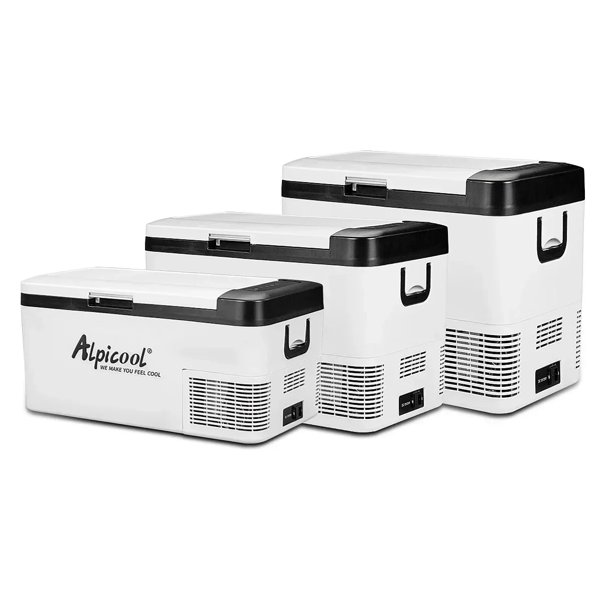 Plastic camping refrigerator 12v compressor freezer 25L capacity truck traveler cooling function Hot sales