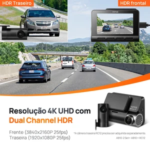 70mai داش كام A810 UHD 4K 150FOV GPS ADAS 24H وقوف السيارات الاتصال 4G سيارة DVR 70mai 4G A810 HDR ثنائي القناة تتبع المسار أعلى 8 مبيعات GSM GPS كاميرا السيارة - No3