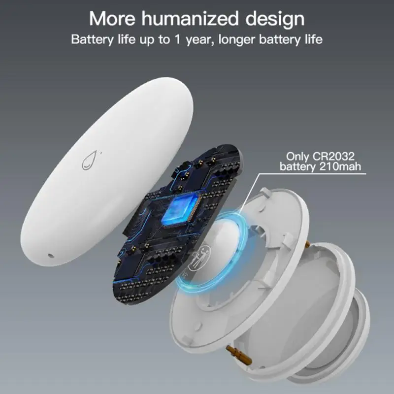 Xiaomi Zigbee Watersensor Lek Detector Water Overstromingssensor Smart Life App Afstandsbediening Monitoring Waterlekkage Detector Benodigdheden