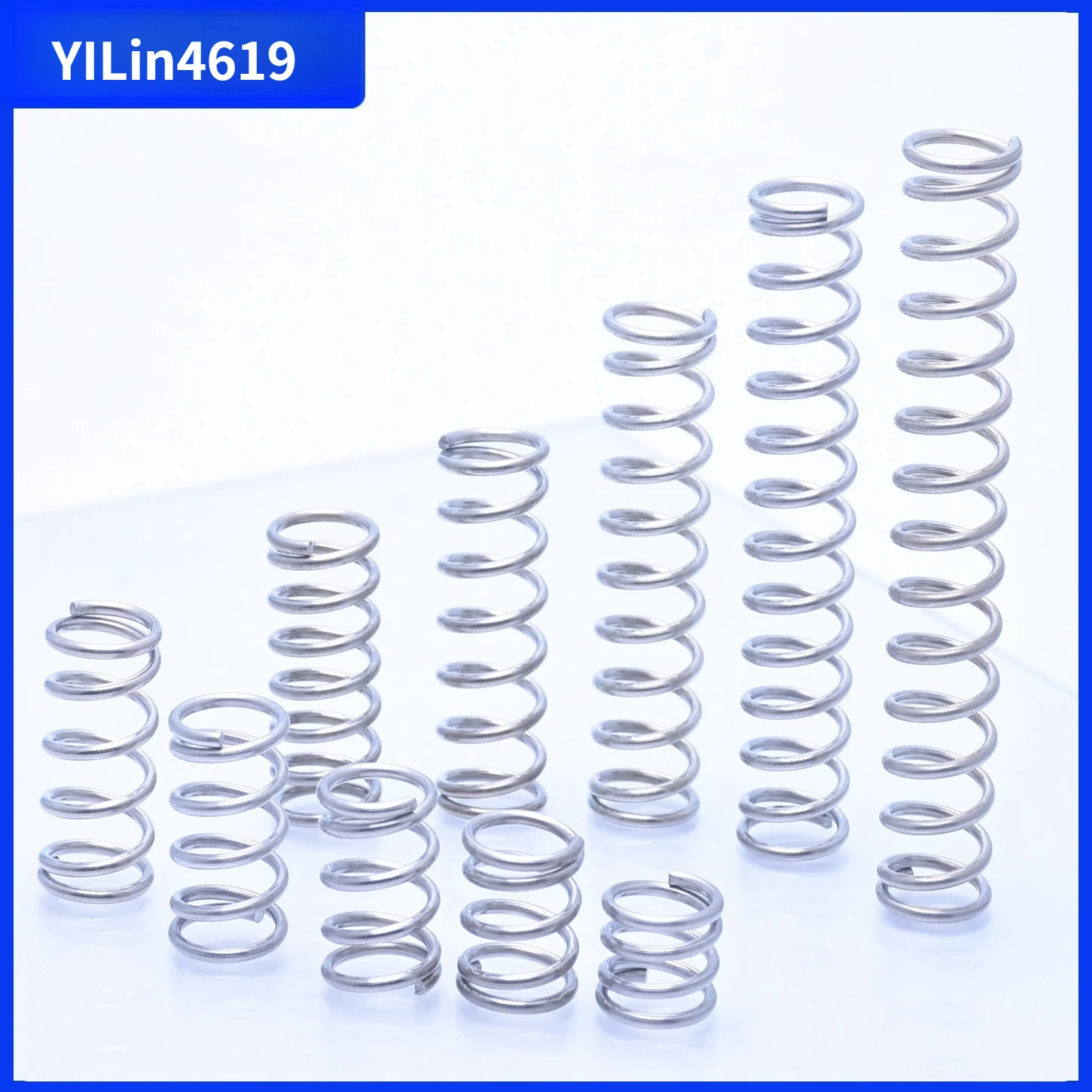 304 Stainless Steel Compression Spring Wire Diameter 1.0mm for Hardware And Manufacturing