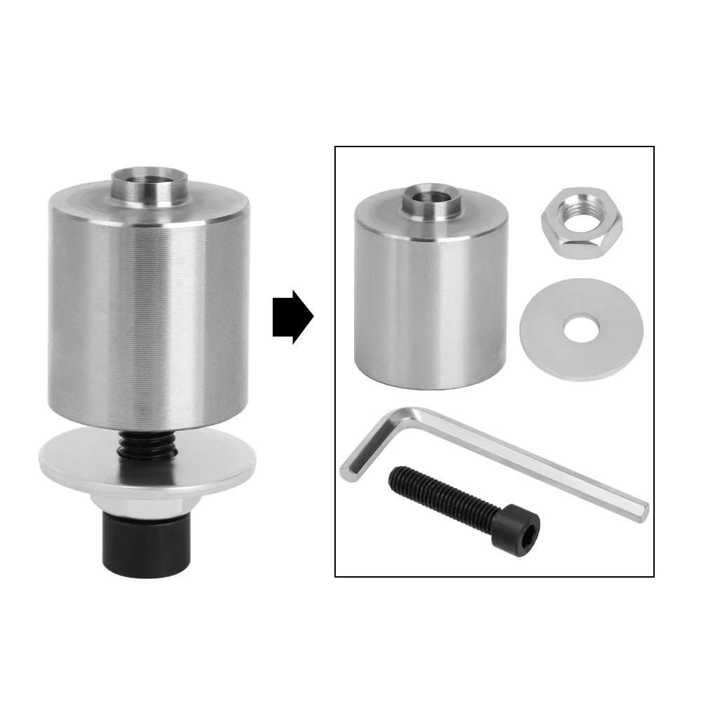 LAVIE Router Base Base 20mm 25mm 30mm 8mm Carbon Steel Silver 10mm 12mm 14mm 16mm 18mm Router Bit Base For Buddha Beads Ball