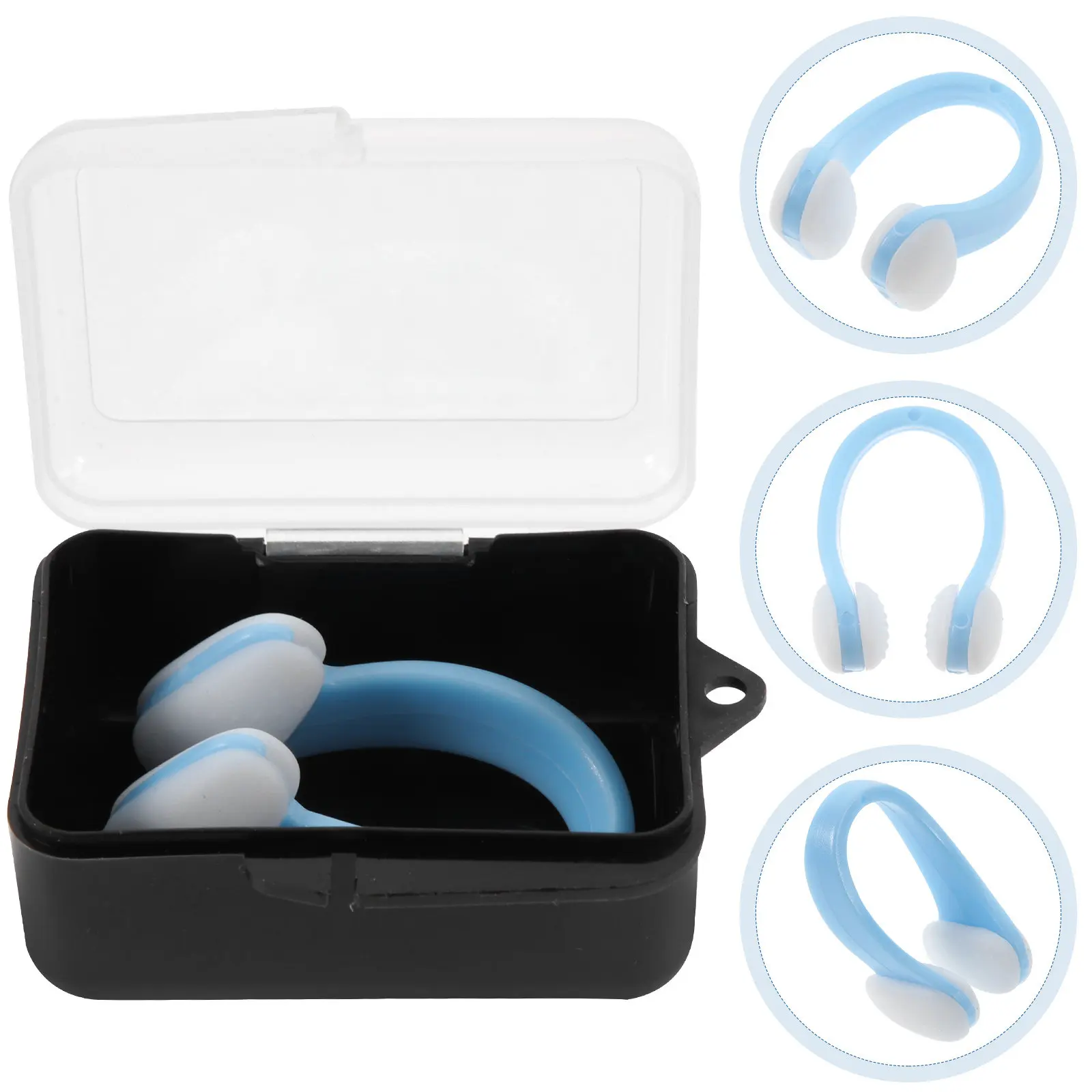 

Силиконовый зажим для носа для плавания, эргономичный дизайн, удобный, нескользящий, для детей и взрослых, портативный, легкий, заглушки для носа для плавания