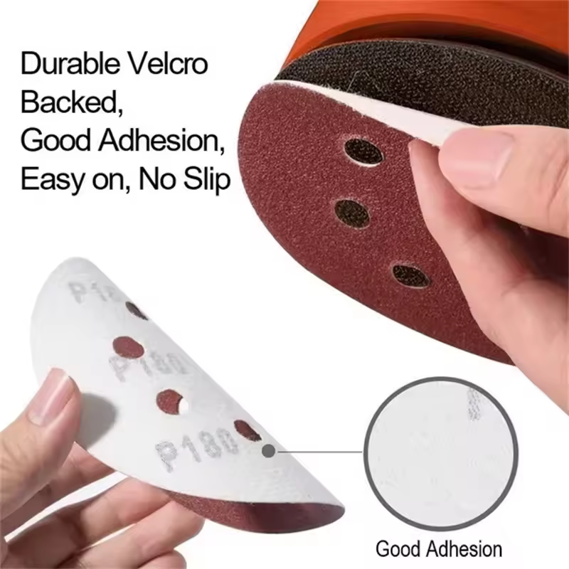 8Hole 125mm Sandpaper Woodworking Metal Grinding Disc Abrasive Polishing Tool 40/1000/2000 Grit Sanding Discs Dremel Accessories - Image 6