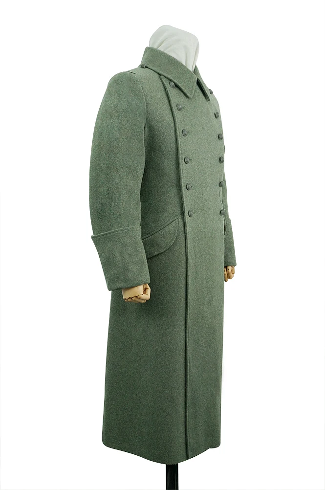 GUGJ-006 WWII alemán M40 Kriegsmarine Coastal EM Fieldgrey lana Greatcoat