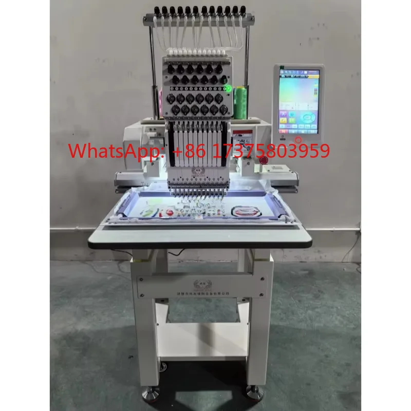 Single Head 12 Needles Embroidery Machine Dahao Embroidery Embroidery Making Machine