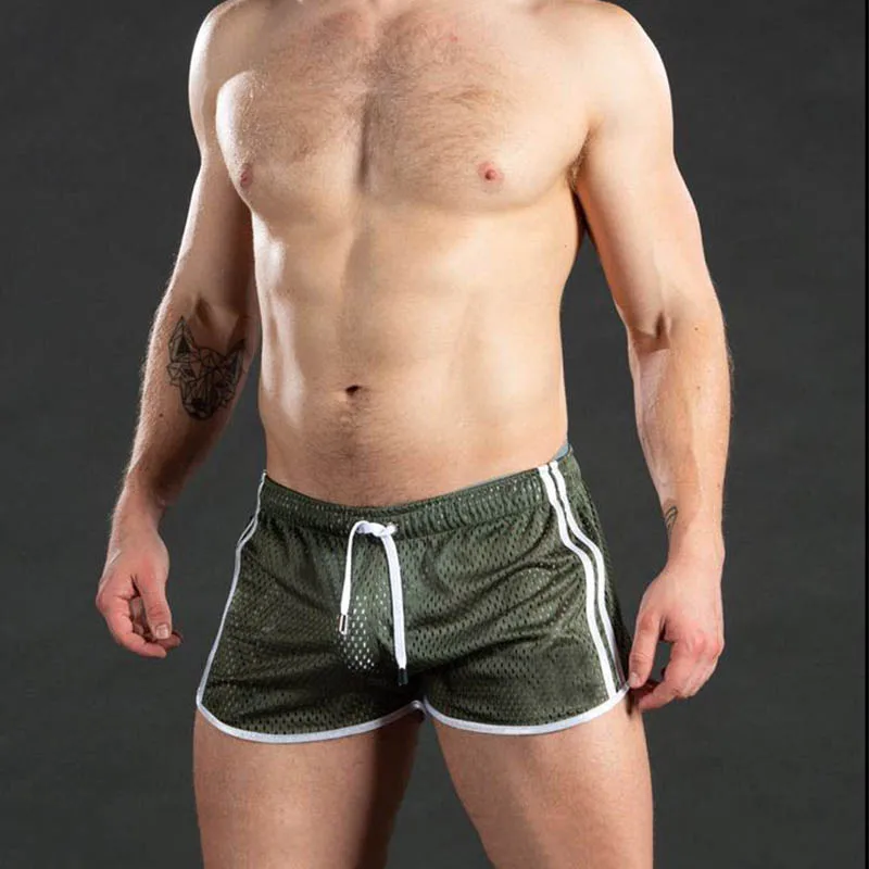 2026 New Gym Mens Sport Running Shorts Quick Dry grid Workout Short Pants GYM Wear Men Soccer Tennis Training Beach Swim Shorts image 3