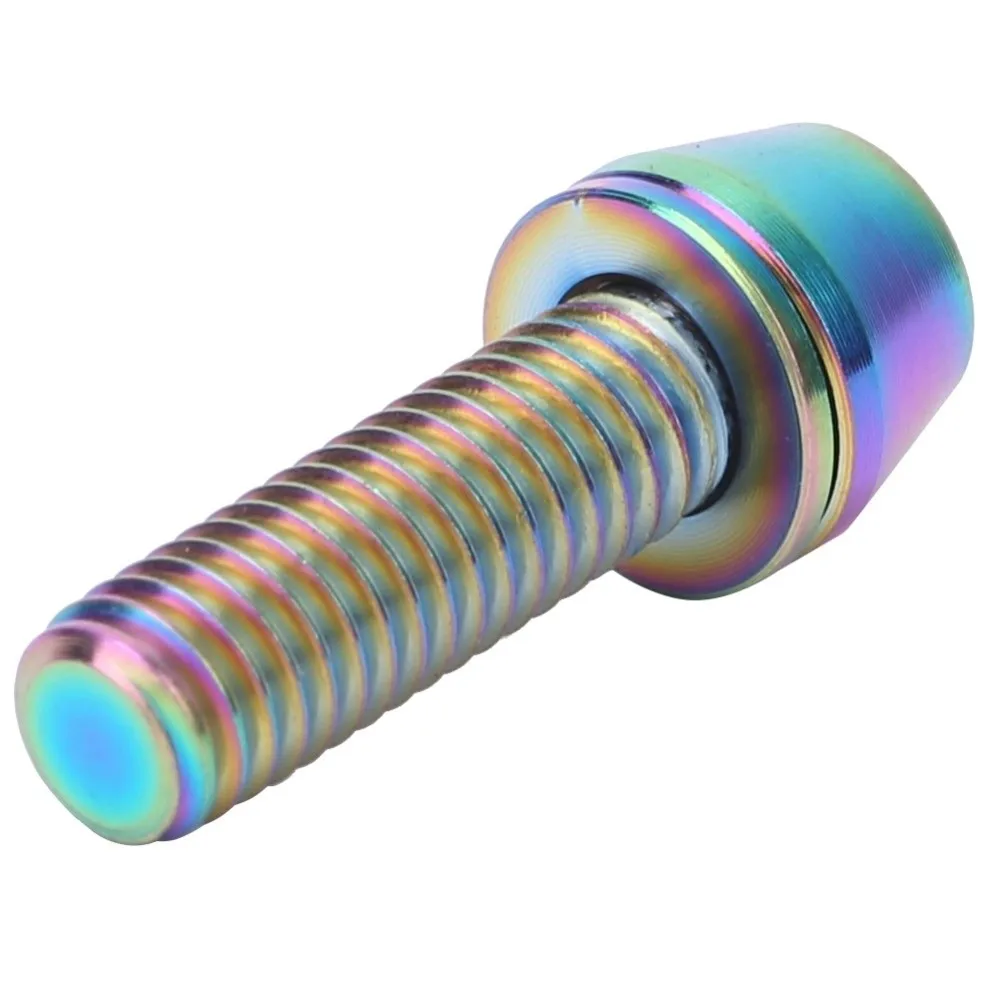 

3 шт. велосипедные винты из титанового сплава M5/M6x20 мм легкие болты выноса велосипеда с шестигранной конической головкой крепежные винты для велосипеда обслуживание велосипеда