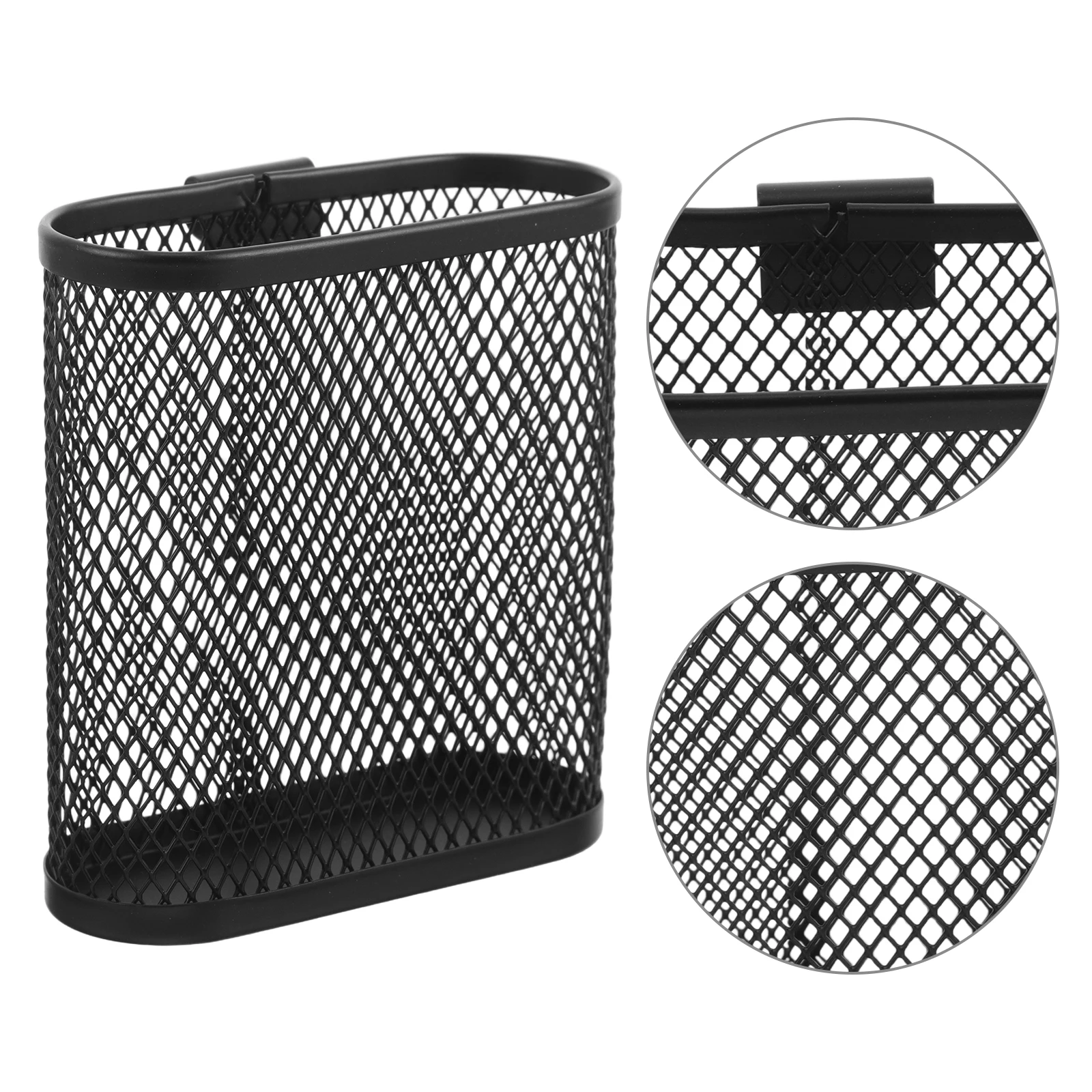 

2 Pcs Office Storage Pen Holder Metal Mesh Desk Organizer Holders Bucket Stand for Makeup Brush