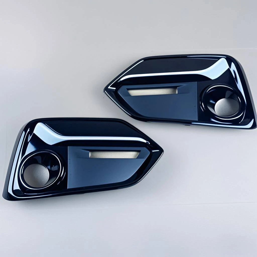 For Honda Civic 2020 2021 Hatchback Front Fog Light Trim Frame Left Right Side Front Bumper Fog Lamp Frame Cover Plate Grille