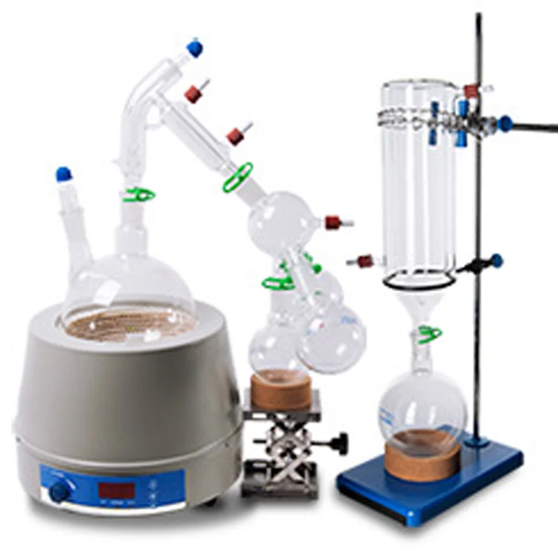 Olie-extractie Shortpath Lab Glass Short Path distillatio Glaswerkset