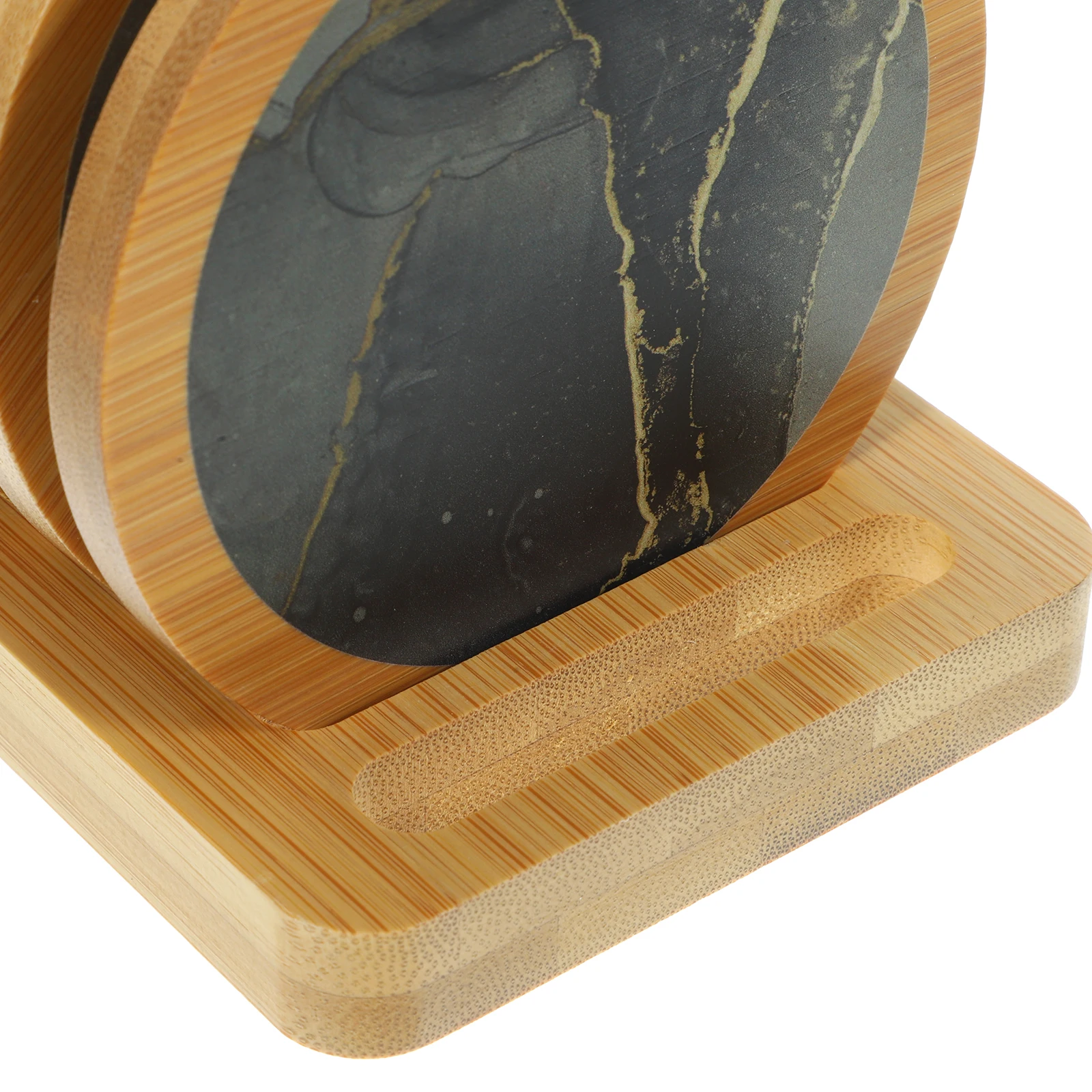 

Wooden Coasters Heat Resistant Insulated Cup Restaurant Indoor Round Placemat Coaster Home Office Desk
