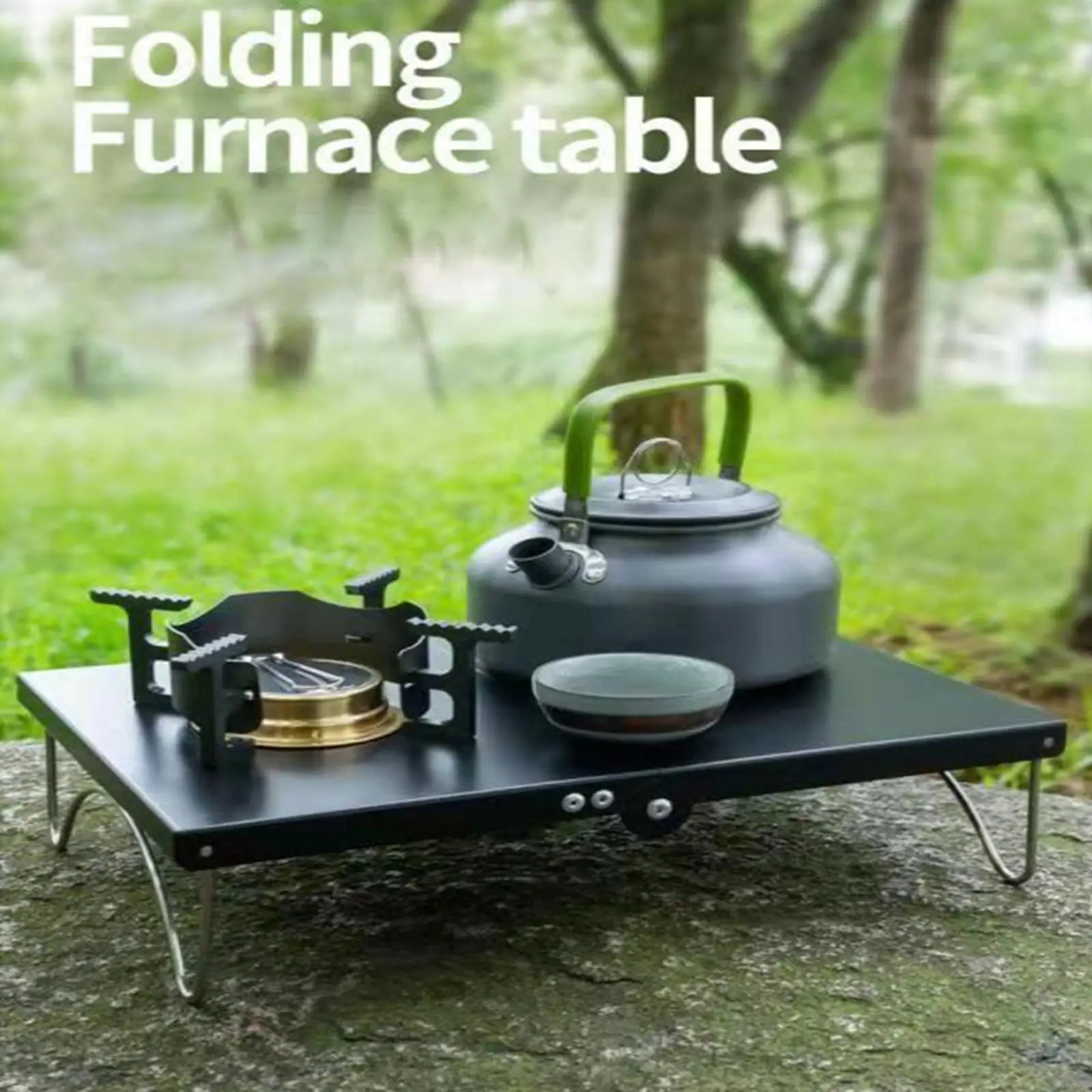 

Portable Camping Table Gas Stove Stand Accessories Resistance Adjustable Rack for Backpacking Picnic Fishing Beach Party