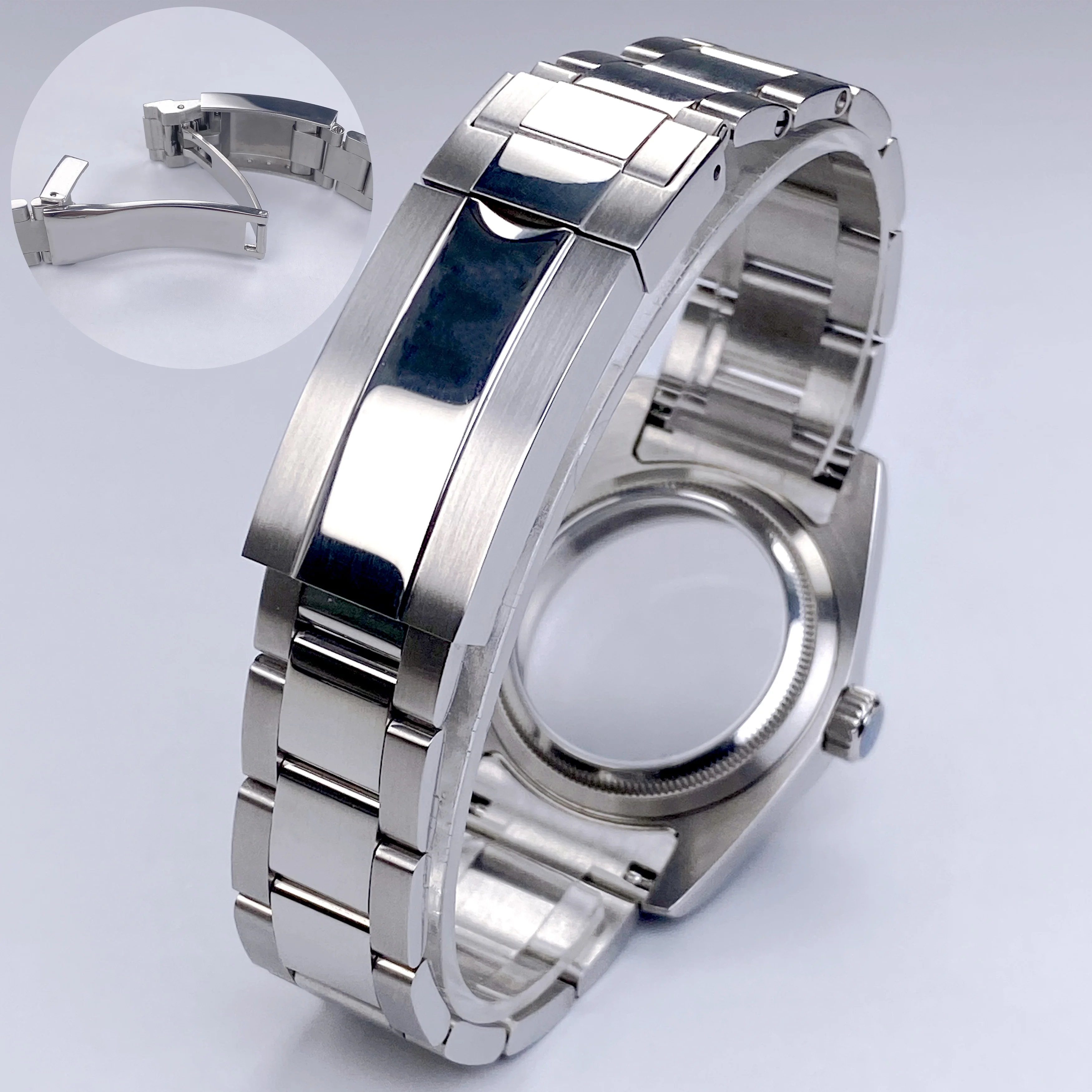 High-Quality 36mm/39mm NH35 Watch Case Sapphire Glass Stainless Steel Waterproof Case Fit NH35 NH36 movement 28.5mm NH35 Dial