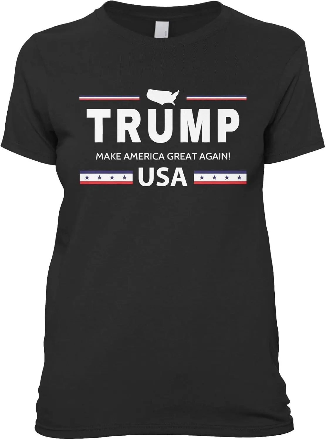 Cybertela Women's Trump Make America Great Again USA MAGA T-Shirt