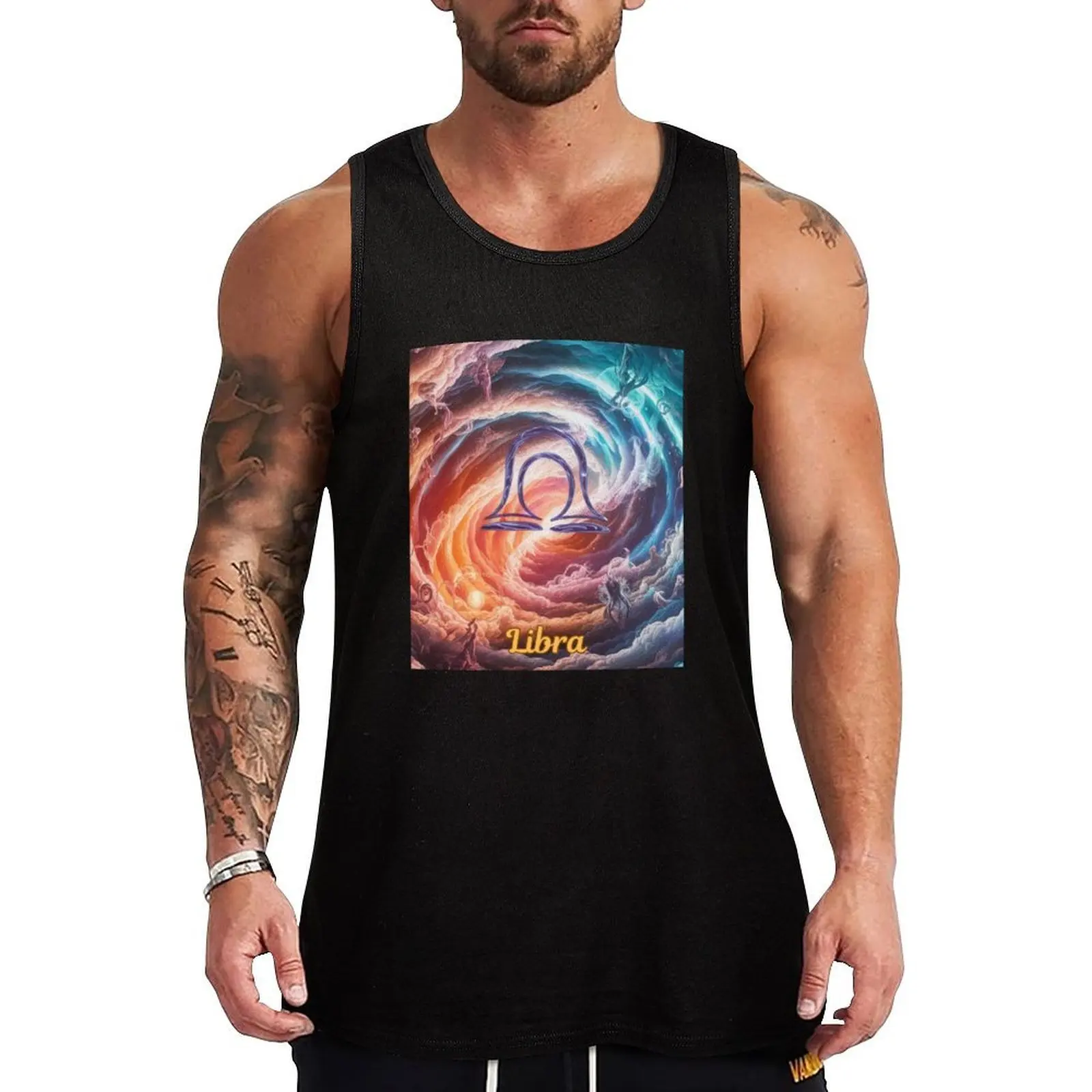Libra Zodiac Tank Top Beach Casual Tank Top Loose Fit Sleeveless Summer