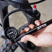 ZTTO 300 psi Portable High-pressure Bike Fork Air Pump with Gauge for Rear Suspension Shock Absorber Seat Post AV Schrader Valve