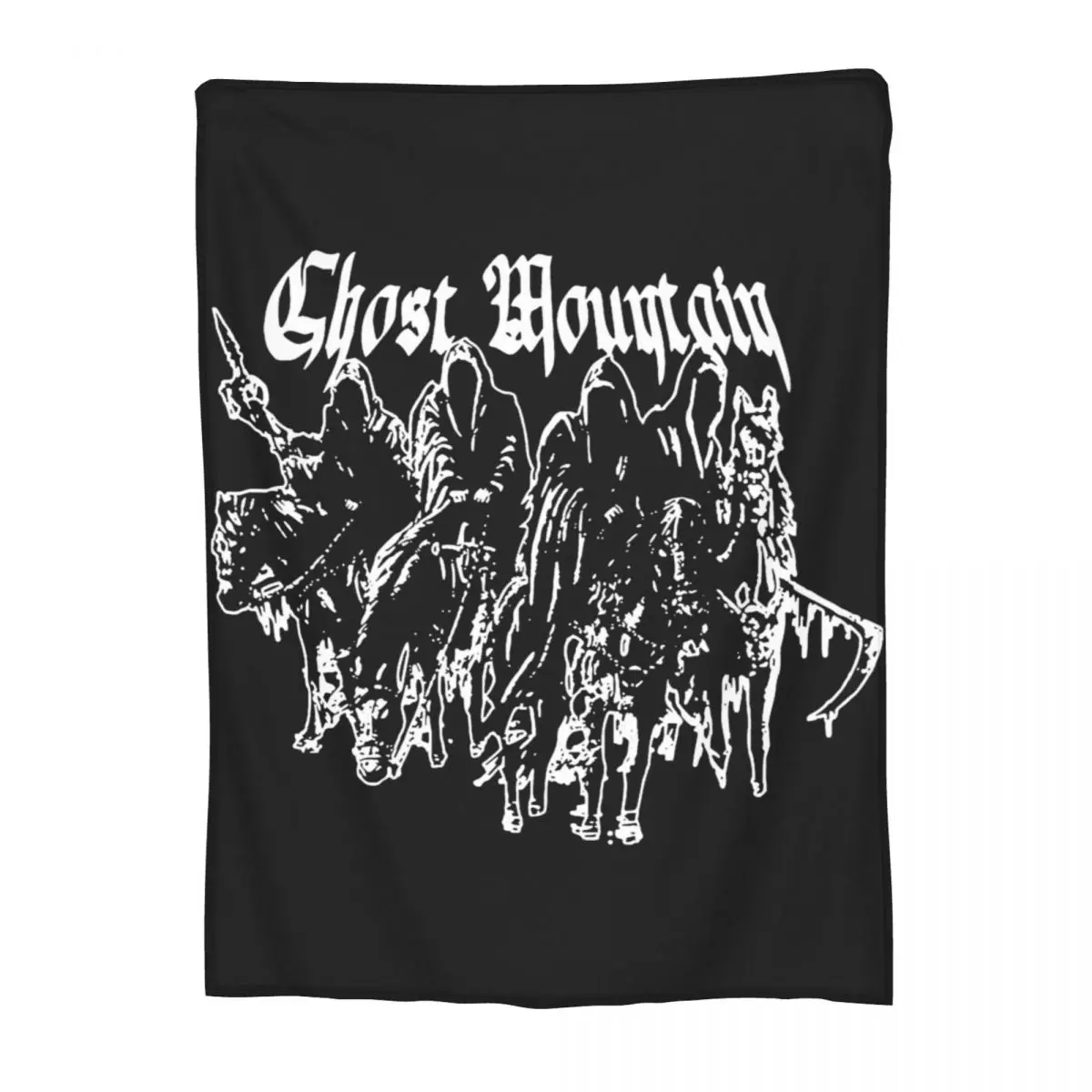 Haunted Mound Sematary Ghost Mountain Blankets Flannel Multifunction Soft Throw Blankets for Bedroom Bedspreads