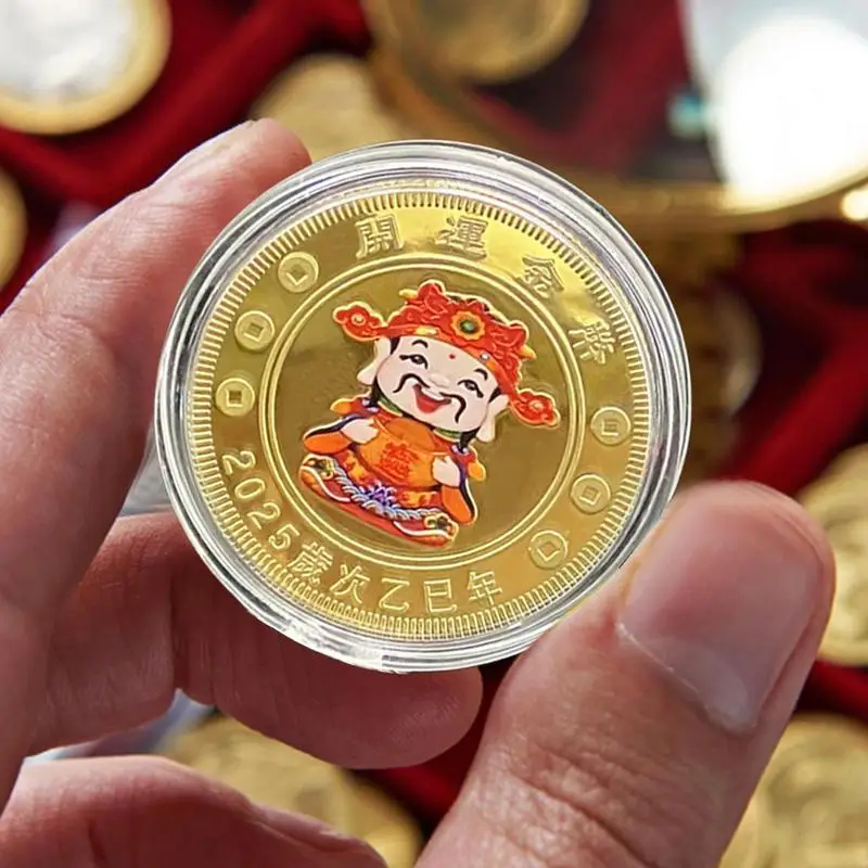 God Of Wealth Coin World Wealth Gold Coin Year Of The Snake 2025 Coin Collection Of Commemorative Coin Cultural Inheritance