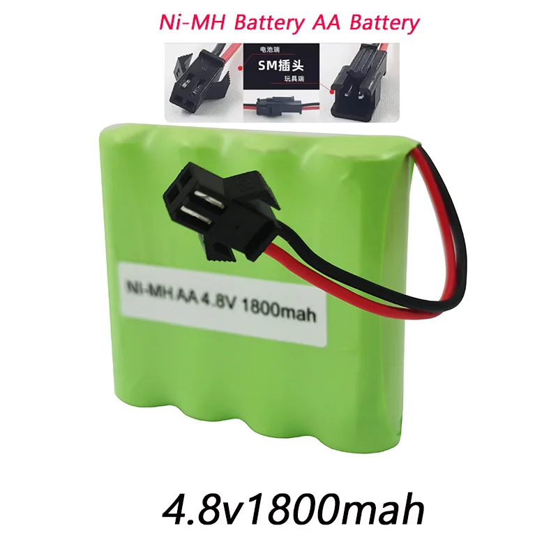 

Brand new Ni-MH Battery AA Batteries 4.8V 1800mAh NiMH Battery for RC Toys Tanks Robots Boats Guns AA 4.8V Rechargeable