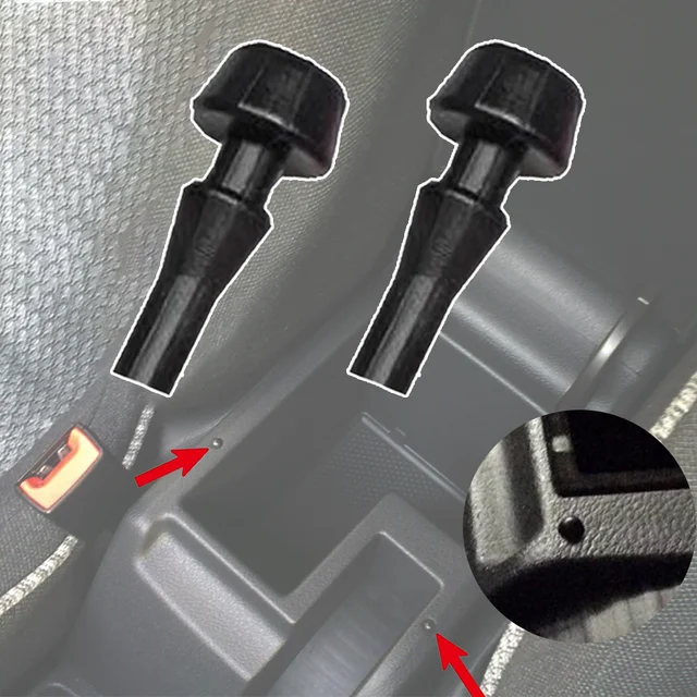 2x Do Skoda Octavia A7 Mk3 2012 2013 2014 2015 2016 2017 2018 2019 Gumowa podłokietnik konsoli środkowej samochodu Dolna poduszka zderzaka stopu
