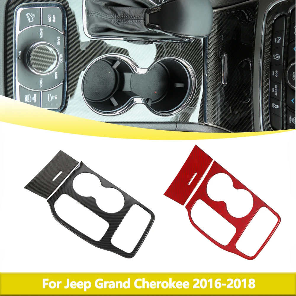 

Наклейки на автомобиль для Jeep Grand Cherokee 2016 2017 2018, аксессуары из углеродного волокна, внутренняя панель переключения передач, отделка, крышка переключателя передач, рамка