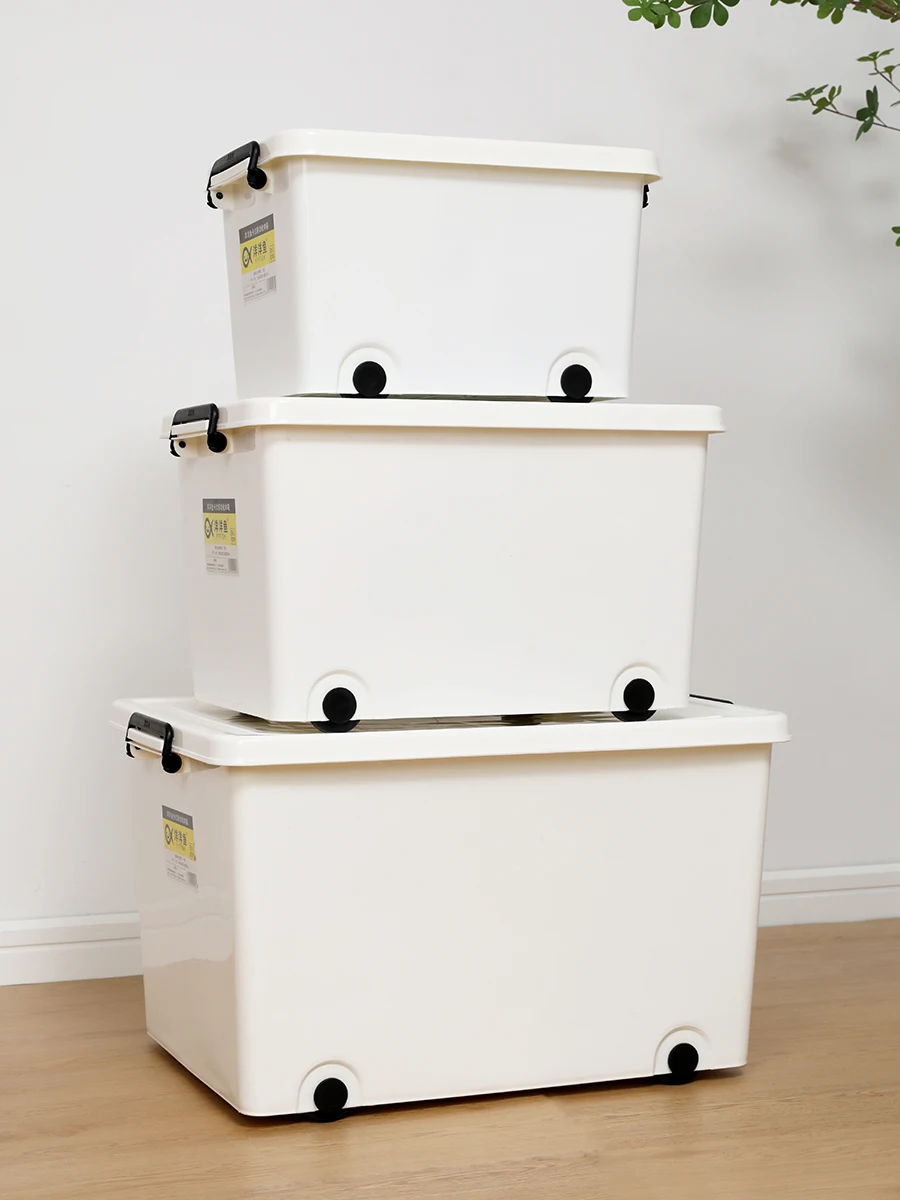 

Extra Large Transparent Plastic Storage Box for Bedroom And Living Room Clothes And Toys Organizer Box by Yang Yang Fish