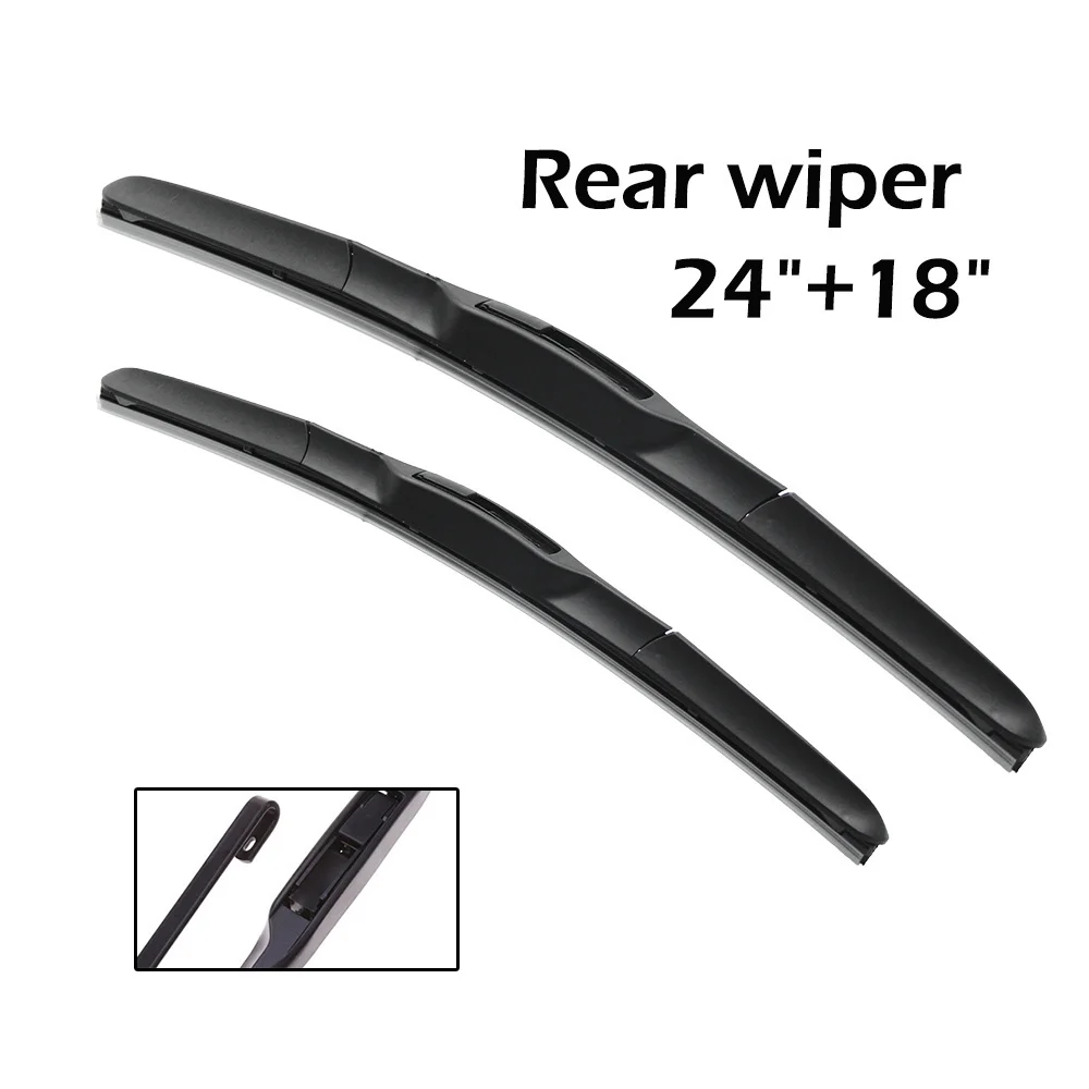 Wiper Front & Rear Wiper Blades Set Kit For Mazda CX-5 KE 2012 2013 2014 2015 2016 2017 Windshield Windscreen Window 24