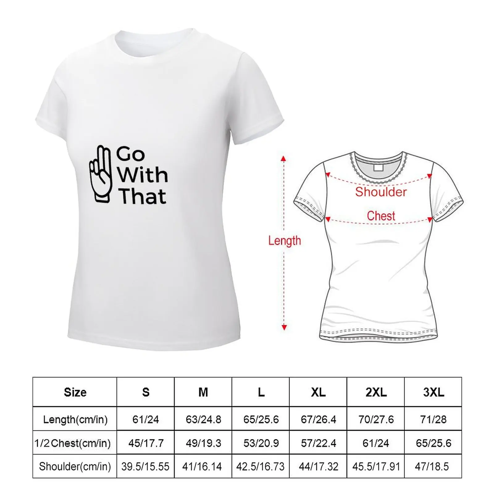 EMDR Go With That T-shirt Short sleeve tee Female clothing anime clothes tight shirts for Women