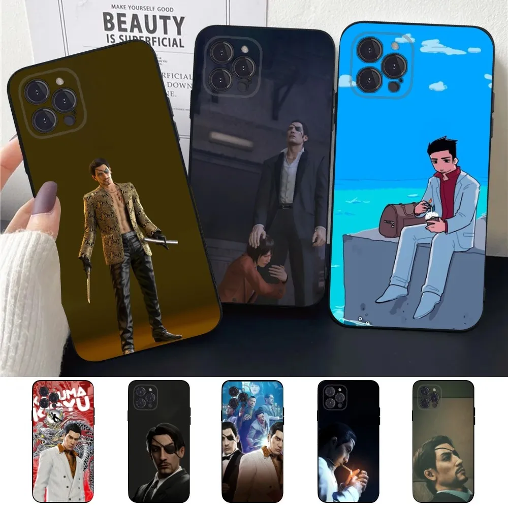 Yakuza 0 Game  Phone Case For Apple iPhone 15,14,13,12,11,XS,XR,X,8,7,Pro,Max,Plus,mini Silicone Black Cover