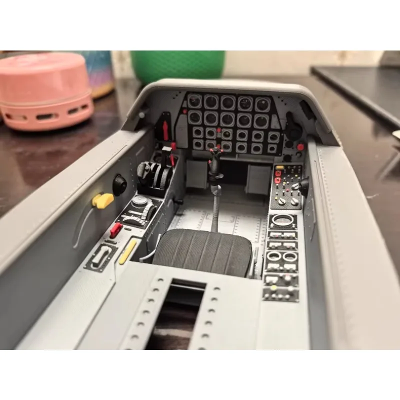 FPV Cockpit Scale Simulation 3D Multi-Color Printed Interior Upgrade Accessories for FMS 1400mm T-28D RC Warbird Airplane
