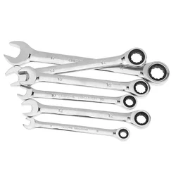6PC Ratchet Set (Movable Head And Fixed Head, Korea Exclusive) Auto Repair Wrench Movable 6 Pieces