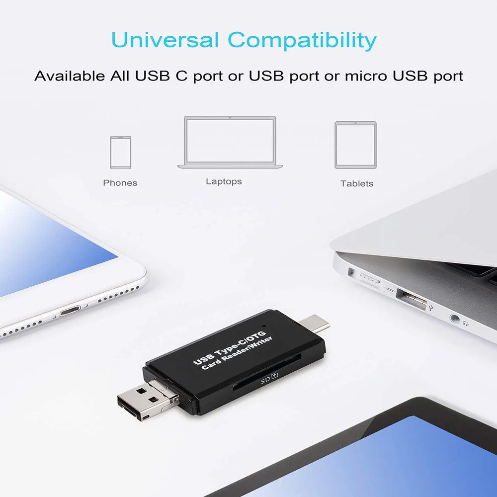 OTG Micro SD Card Reader USB 2.0 Card Reader 2.0 For USB Micro SD Adapter Flash Drive Smart Memory Card Reader Type C Cardreader