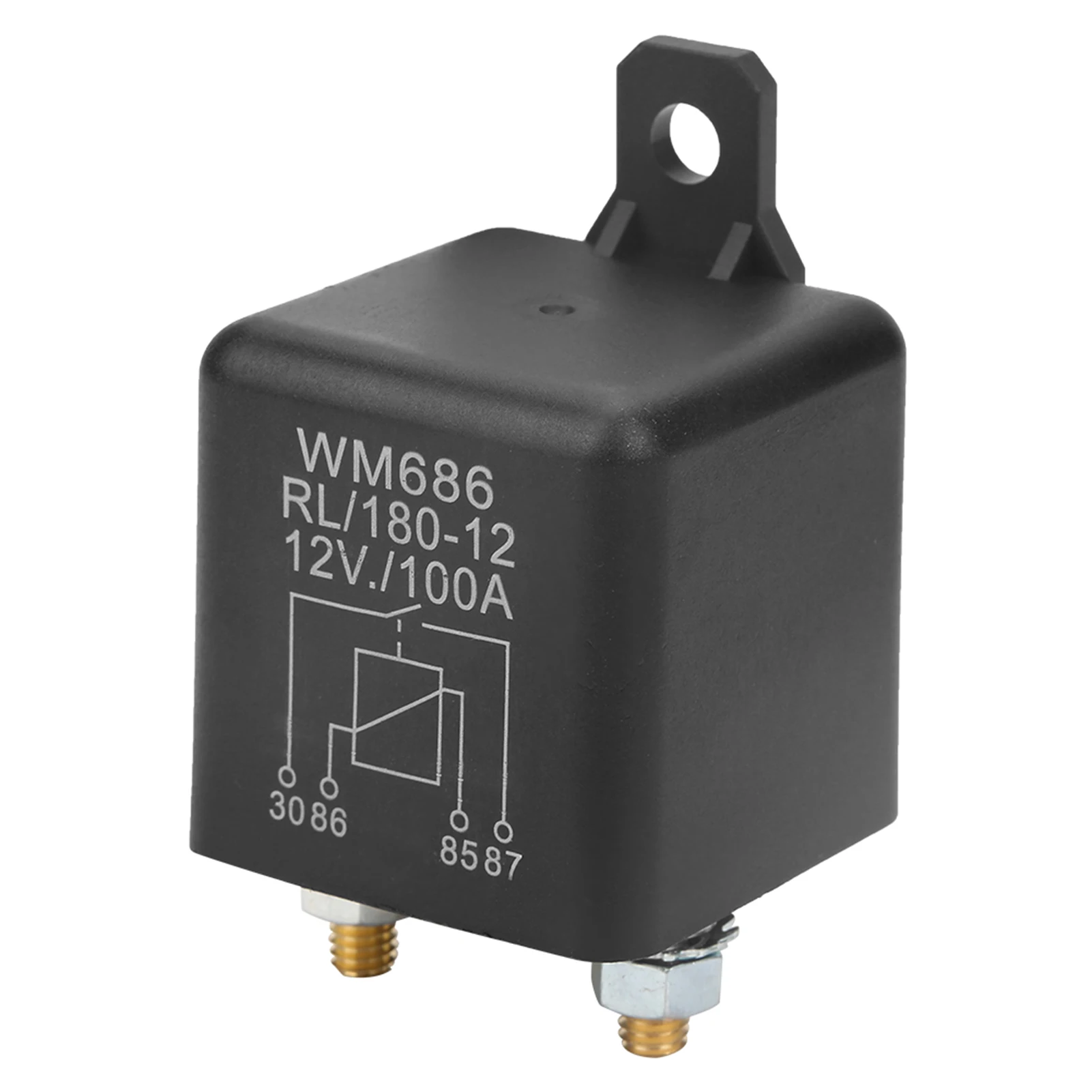 WM686 100A Normal Open Heavy Duty Car Starter Relay for Control Battery ON/OFF RL/180 DC 12V