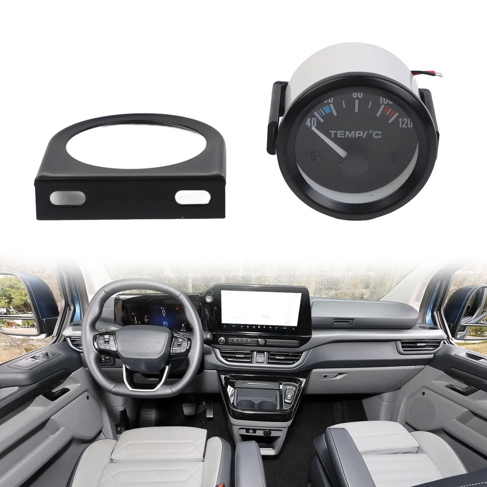 52mm Water Temperature Meter Gauges Car Water for temp Gauge Reliable Performance Includes Sensor Plastic Construction