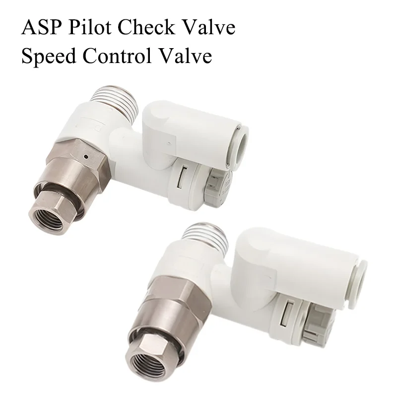 ASP430F-02-06S 08S ASP530F-03-08S 10S ASP Pilot Check Valve Speed Control Valve Quick Connector ASP330F-01-06/08S ASP630F-04-10S