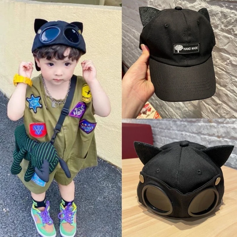 Cute Duck Tongue Hat Pilot Hat Ins Korean Version  Sunglasses Baseball cap