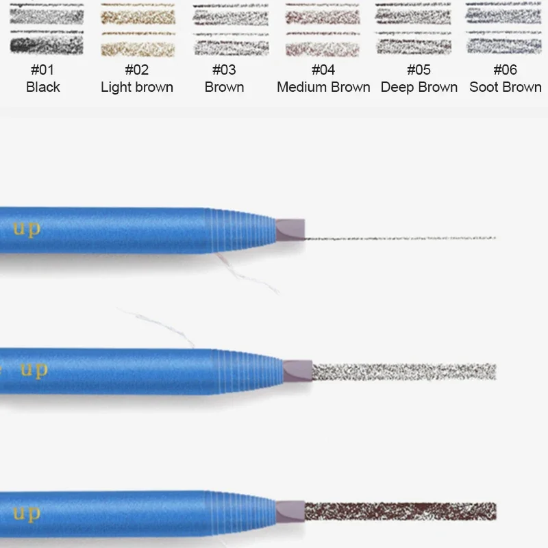 Crayon à sourcils imperméable pour microblading, maquillage résistant à la sueur