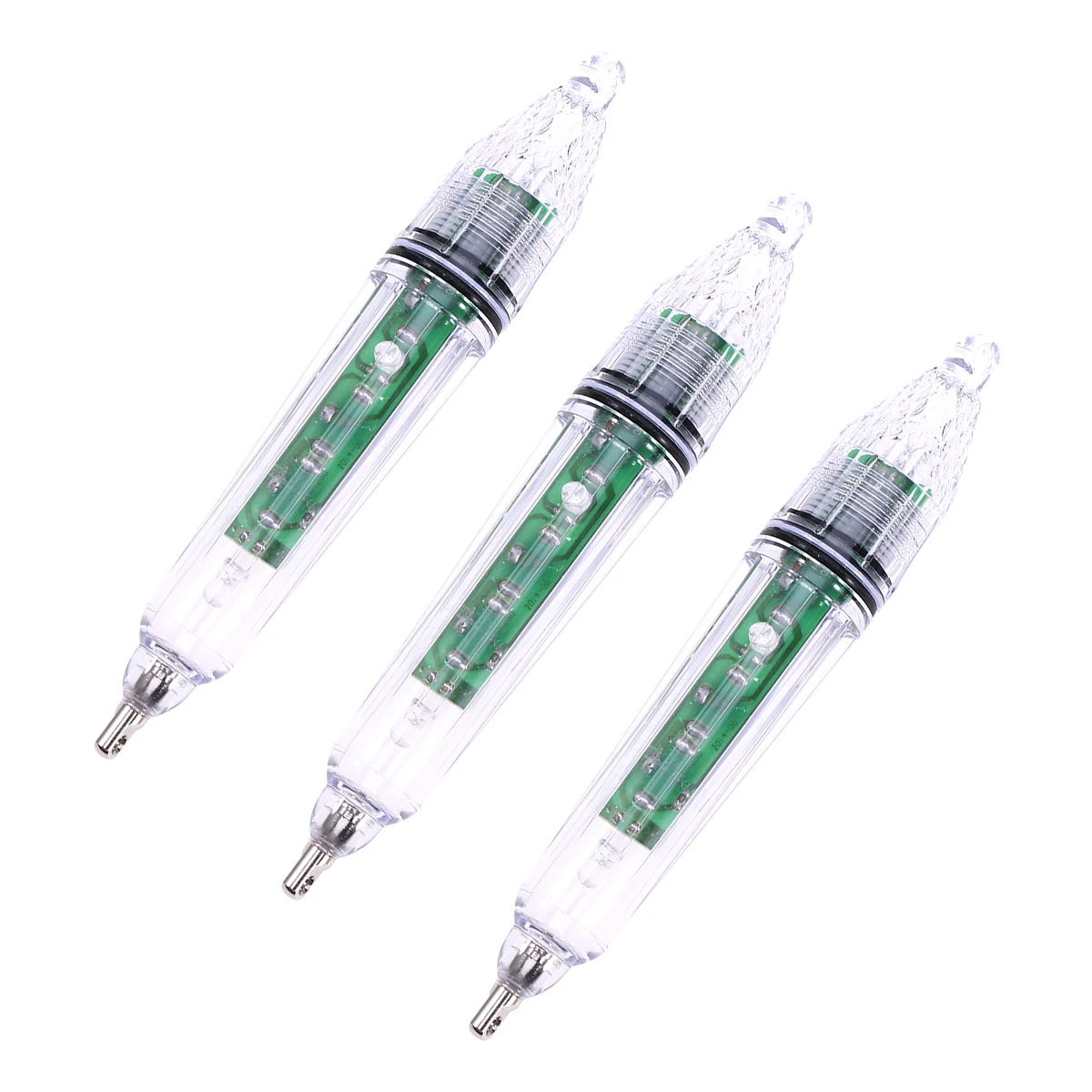 3 ชิ้นตกปลา Attractor Light Universal Lure โคมไฟน้ําลึกน้ําจืดกันน้ํา Night Light ปลา