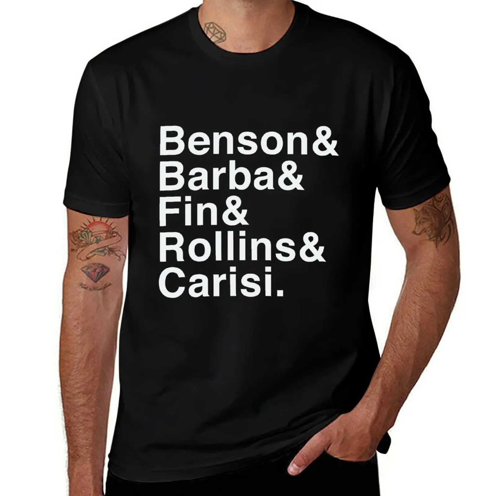 

svu characters current T-Shirt customizeds oversizeds t shirt for men