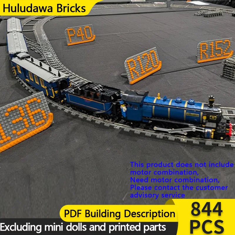 

City Car Model MOC Building Bricks Motorization Express Train Modular Technology Children Holiday Gifts Assemble Toys Suit