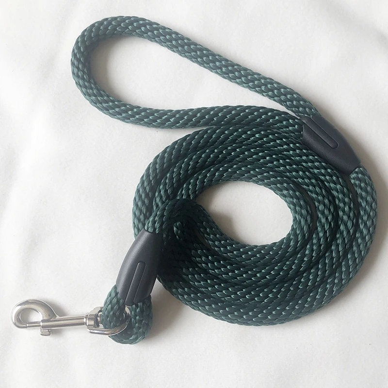 Nylon Dog Training Leash 1.2CM I Wide Traction Rope 5ft Long for Small and Medium Dog black color