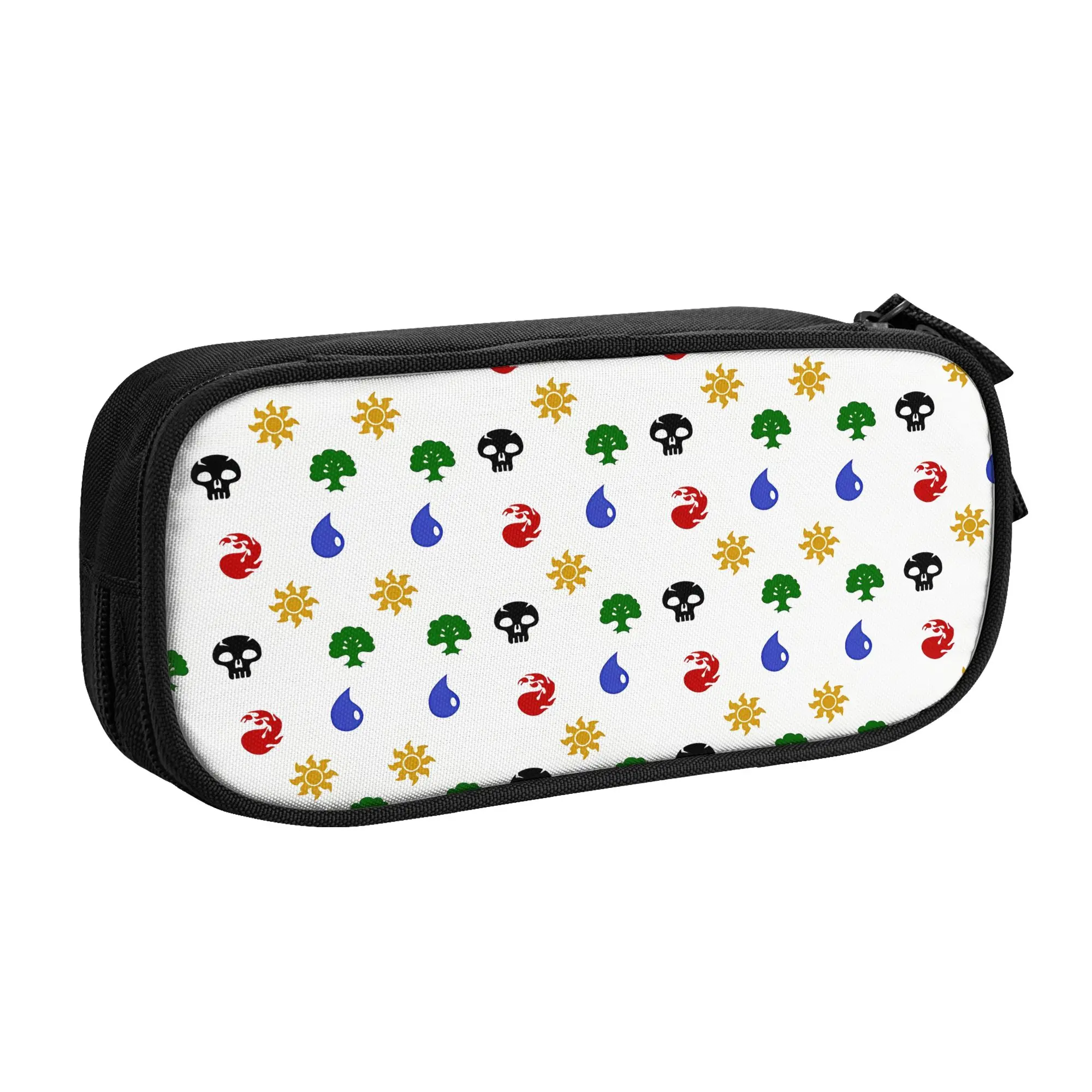 1 Piece Stylish Mana Pattern Pencil Case Teen Pen Bag MTG School Stationery Bag